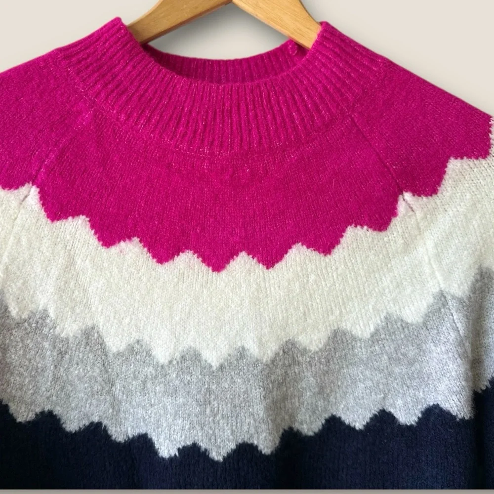 Talbots MOCKNECK SWEATER - SCALLOPED YOKE NWT - Picture 9 of 14